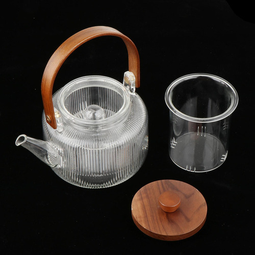 Tetera De Vidrio Para Té, Tetera De Kung Fu De 1000 Ml,