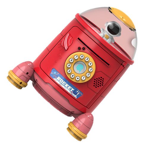 Senha Do Money Bank Rocket Piggy Cute Coin Intelligent Voice