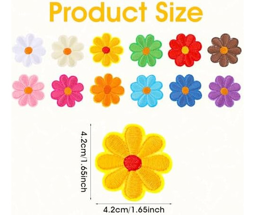 Tiesome 24 Parches De Girasol Para Planchar, Parches De Para