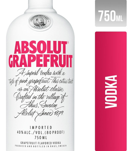 Vodka Absolut Grapefruit Importado 750ml