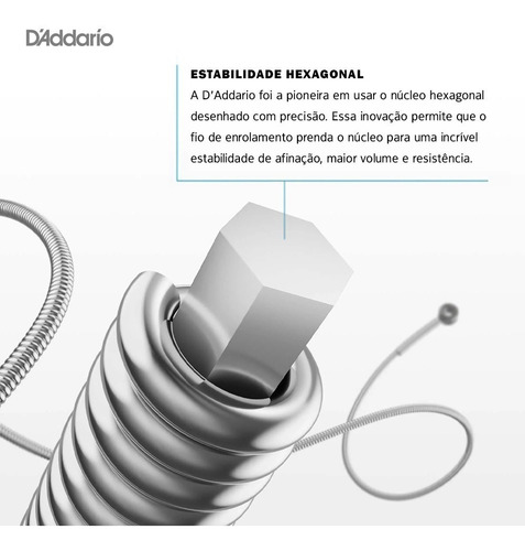 Encordoamento Baixo Daddario 4 Cordas Exl220 - 040 - 095
