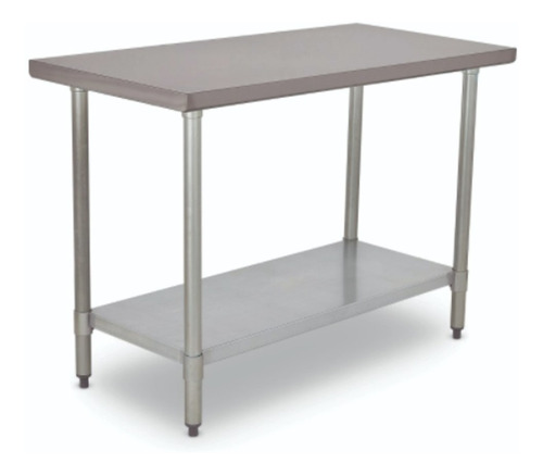 Mesa De Trabajo Acero Inoxidable Torrey 120cm Rbanda Color Gris