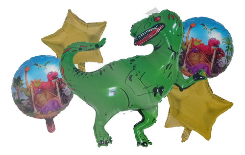 Paquete Globos Dinosaurio Rex Dinosaurio Globo Metálico 