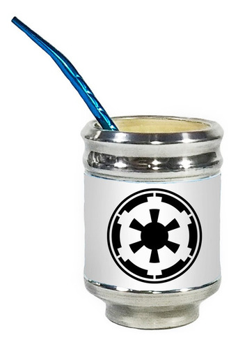 Imagen 3 de 3 de Termo Y Mate Y Termo Acero 1 Litro Madera Star Wars