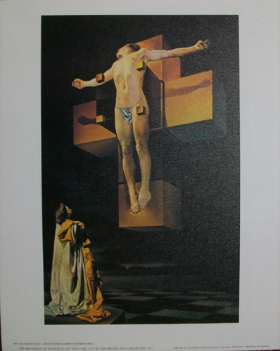 Dali Lámina Crucifixion  24 X 30 Publicada En Paris
