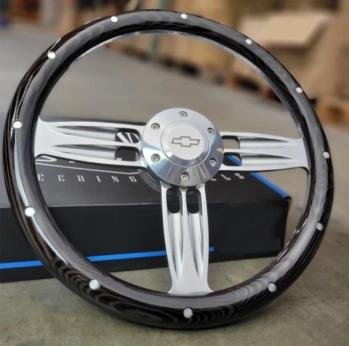 Volante Chevrolet 14 Pulgadas Gm Negro Retro Sport Muscle