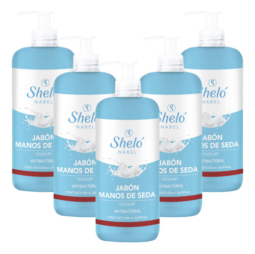 Jabon Manos De Seda Yoghurt Shelo Nabel® 500ml. 5pz