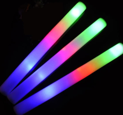 Imagen 3 de 7 de 50 Rompe Cocos Barras De Goma Espuma Led Multicolor