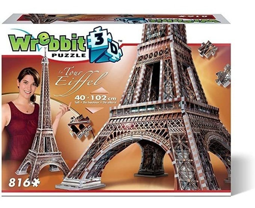 Wrebbit 3d - Puzle Con Diseño De Torre Eiffel