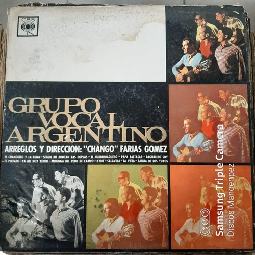 Vinilo Grupo Vocal Argentino Dir. Chango Farias Gomez F1