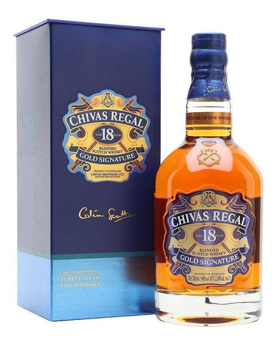 Imagen 1 de 1 de Whisky Escocés Chivas Regal 18 Años 700ml Local 