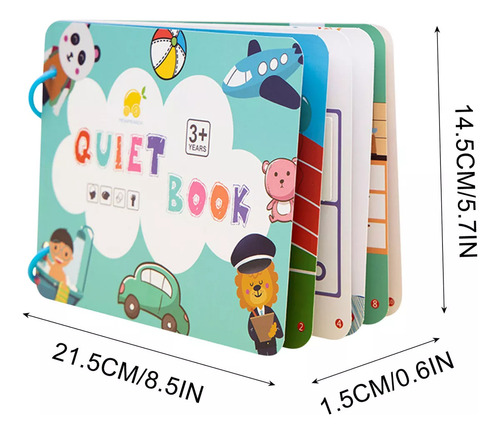 Libro Montessori Quiet Book Busy Book Paste Book.