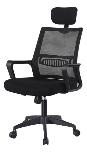 Silla Para Oficina Gerencial En Malla Negra Pekin