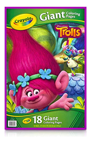 Dibujos Para Colorear Gigantes Crayola, Trolls