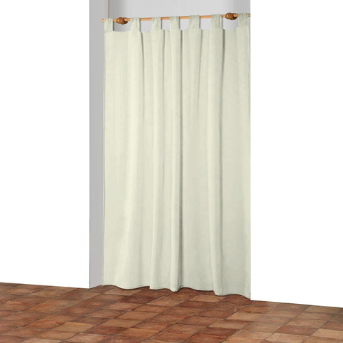 Cortina Para Puerta En Tela Panama 120x190 Cm Varios Colores