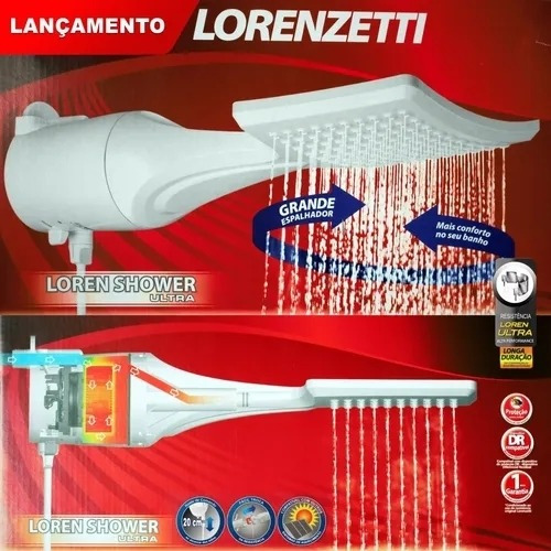 Imagem 3 de 5 de Chuveiro Ducha Loren Shower Ultra Eletrônico 7500w 220v