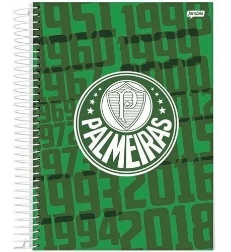 Kit C/ 2 Cadernos Universitário 10 Matérias Palmeiras