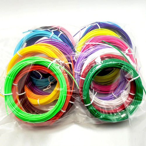 Imagem 5 de 6 de Kit 10 Cores Refil Filamento Pla 1.75mm 50m P/ Caneta 3d