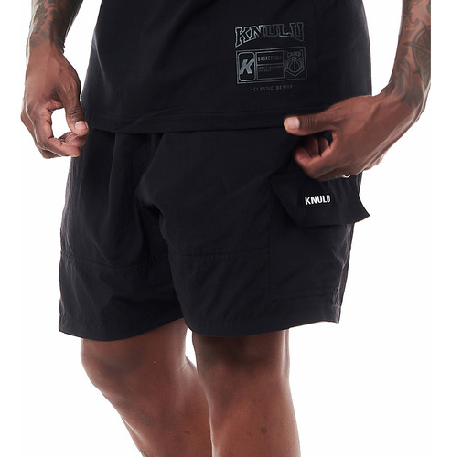 Short Cargo Stealth Preto Knulu