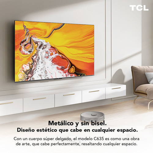 Qled 55 Tcl 55c635 4k Hdr Smart Tv Google Tv