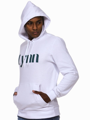 Imagem 3 de 7 de Moletom Masculino Canguru Capuz - Estampa Lynn