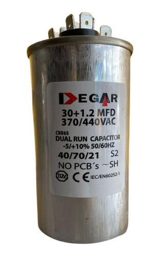 Capacitor  / Condesador Aire Acondicionado 30+1.2mfd