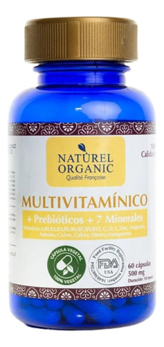 Suplemento Natural Multivitamínico Naturel Organic Vitamina