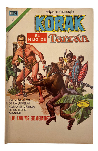 Comic Korak El Hijo De Tarzan #20 Editorial Novaro Dic 1973 