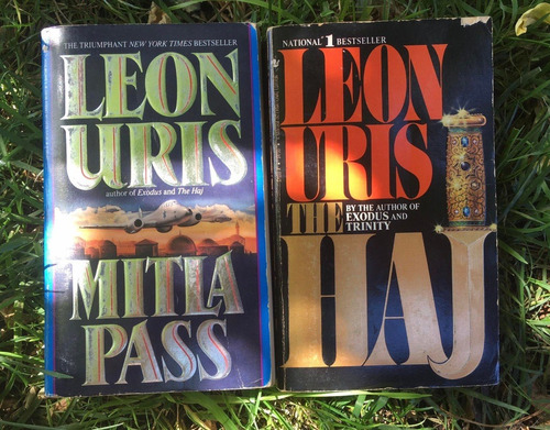 Mitla Pass + The Haj, Leon Uris. Excelente Estado.