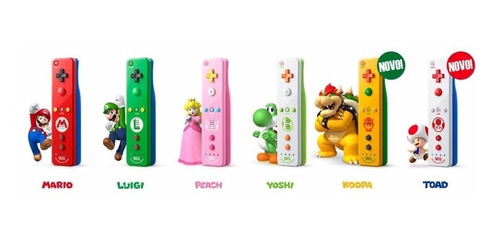 Controle Nintendo Wii U Remote Plus Mario Luigi Yoshi Koopa