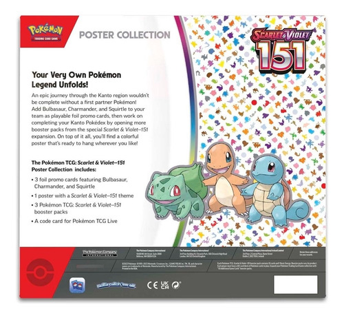 Pokemón Tcg Scarlet & Violet 151 Poster Collection Scarlet And Violet 151 Inglés