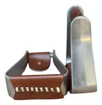 Comprar Par Estribo P\u002F Selas Em Alumínio Fundido C\u002F Couro Laço 58mm