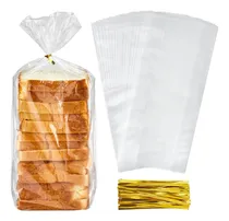 Comprar 50 Bolsas De Pan De Plástico Para Pan Casero, Bolsas De Pan 