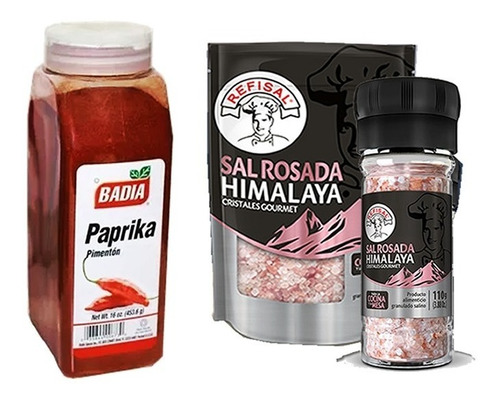 Badia Paprika Y Sal Rosada Himalaya - g a $85