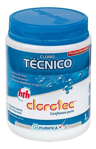 Imagen 6 de 8 de Kit Granulado Lento+pastillas Triple Accion 1 Kg Clorotec