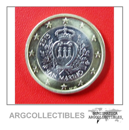 San Marino Moneda Bimetalica 1 Euro 2015 Unc