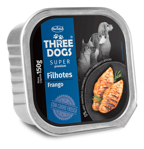 Paté Three Dogs Cachorro (pollo) - 150gr