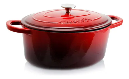 Olla Dutch Oven Crock-pot Artesanal De Hierro Fundido Esmalt