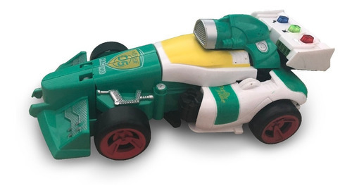 Brinquedo Carrinho Vira Robo Verde E Branco Toyng 42459