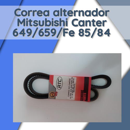 'correa Alternador Mitsubishi Canter 649/659/fe84/85