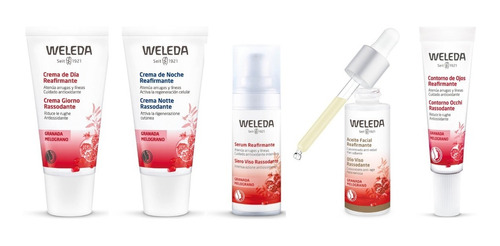  Kit Facial Reafirmante Granada - 5 Productos - Weleda