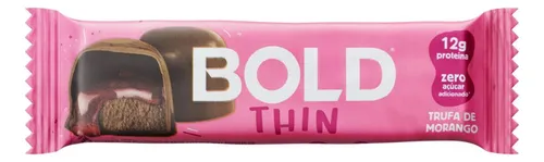 Barra De Proteína Trufa De Morango Bold Thin 40g