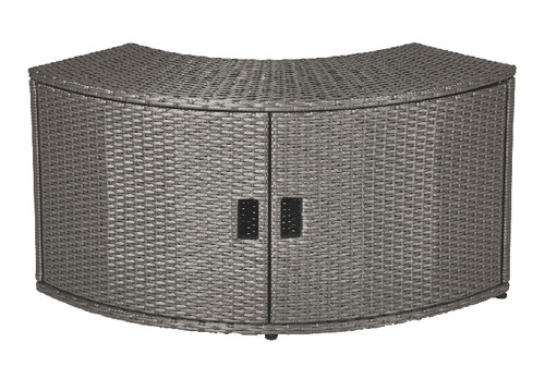 Mueble Rattan Cabinet Para Mspa Cuadrado 6 Personas