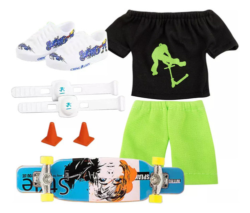 V * Toe Skate Con Kit De Herramientas Y Ropas For Calcetines