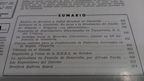 Revista Hereford 238 Fallecio Dr Eduardo Helguera Noviembre (Usado)