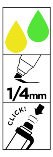 Marcador Fluorescente Retractil 2uds