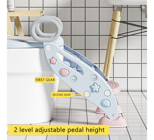 Escada Higiênica Dobrável E Confortável Para Banheiro Potty