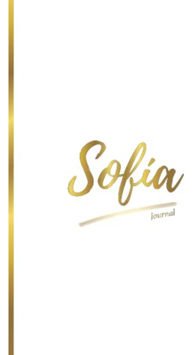 Cuaderno Personalizado Con El Nombre Sofia Con Rayas Papel C