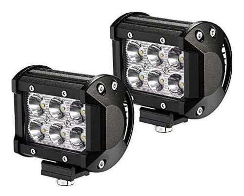 Pack X2 Neblinero Focos Led Para Auto Exterior Neblinero 18w