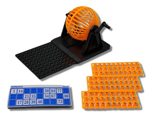 Jogo Bingo Lotto Em Plástico Com 90 Números 12 Cartelas